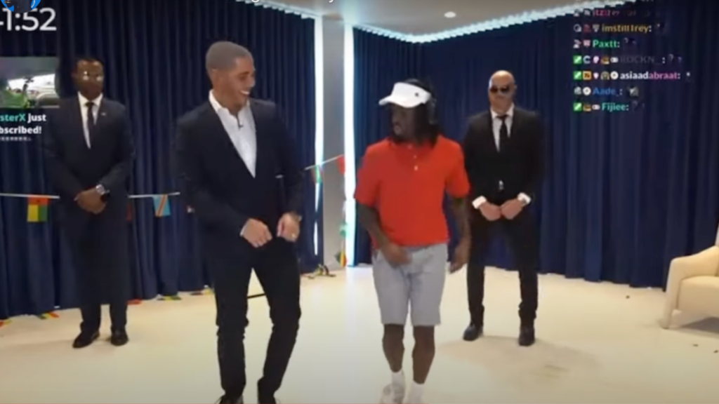 Reggie Brown Barack Obama and Kai Cenat Dance-off